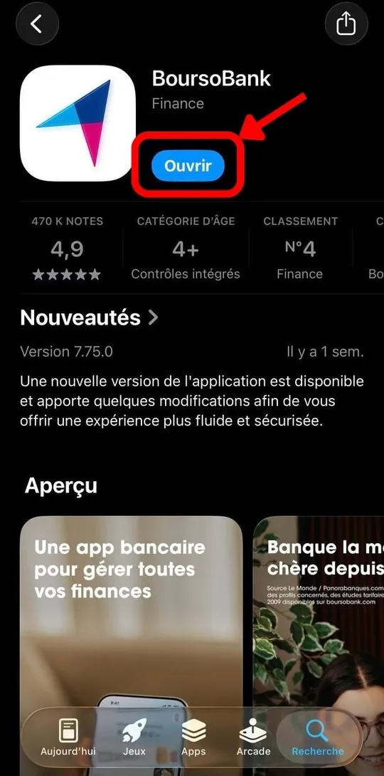 Télécharger l'application BoursoBank sur l'App Store (note 4,9 sur 5)